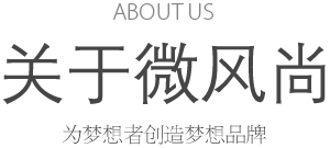 ABOUT US 关于微风尚 为梦想者创造梦想品牌